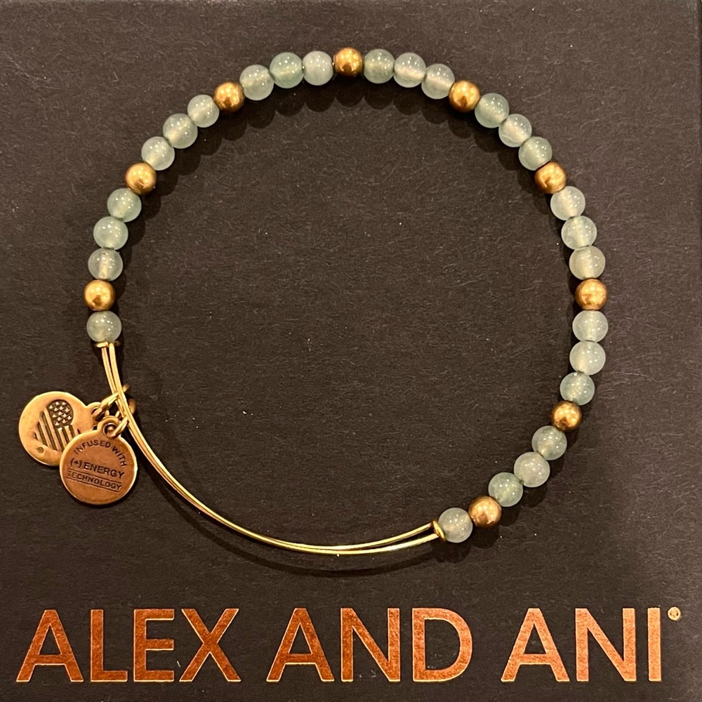 Alex and Ani Beaded Wire Bangle - Picture 2 of 3
